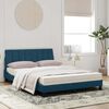 vidaXL Letto con Materasso Hanko Blu 120x200 cm in Velluto