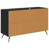 vidaXL Credenza Rovere Nero 100 x 36 x 60 cm Legno multistrato