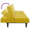 vidaXL Divano Letto 2 Posti con Sgabello Giallo in Velluto