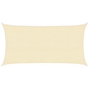 vidaXL Vela Parasole 160 g/m&sup2; Crema 4x7 m in HDPE