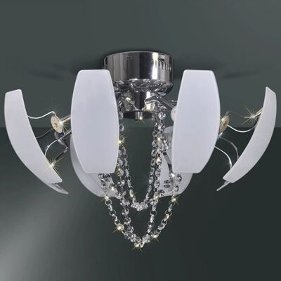 Lampadario con candelabri in cristallo a LED 52 cm Diametro