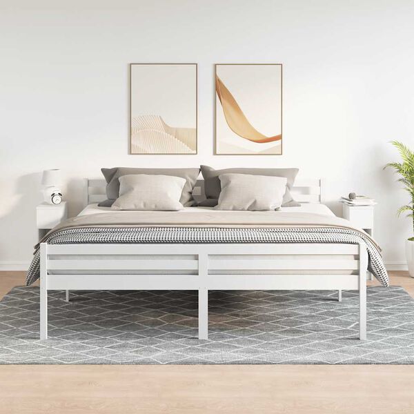 vidaXL Comodini con Cassetto 2 pz Bianco 20x36x60 cm