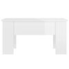 vidaXL Tavolino Salotto Bianco Lucido 79x49x41 cm in Legno Multistrato