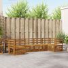 vidaXL Set divani 7 pcs Naturale Legno di Acacia Massello