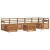 vidaXL Set di divani da esterno 8 pcs Naturale