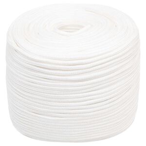 vidaXL Corda multiuso 6 mm 250 m Bianco PP 240 kg Carico massimo