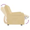 vidaXL Divano Massaggiante 2 Posti con Portabicchieri Crema Similpelle