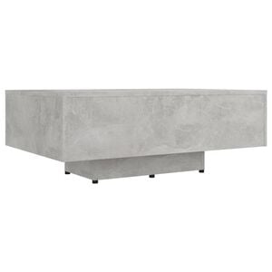 vidaXL Tavolino Salotto Grigio Cemento 85x55x31 cm Legno Multistrato