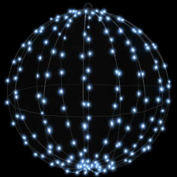 vidaXL Palla con 384 LED 2 pcs Bianco freddo 60 cm Metallo