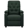 vidaXL Poltrona Massaggiante Verde Scuro in Tessuto