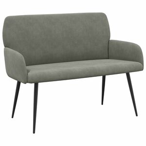 vidaXL Divano 2 posti con gambe in metallo 2 posto Grigio Chiaro
