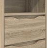 vidaXL Comodini 2 pcs Rovere Sonoma 40 x 30 x 467 cm Legno multistrato