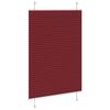 vidaXL Tenda Plissettata Rosso Bordeaux 90x150 cm Larghezza Tessuto