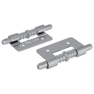 vidaXL Chiusura 2 pz Argento 46 x 17 x 1,2 mm Acciaio
