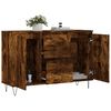 vidaXL Credenza Rovere Fumo 101,5x35x70 cm in Legno Multistrato