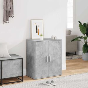 vidaXL Scarpiera Grigio Cemento 60x35x70 cm in Truciolato