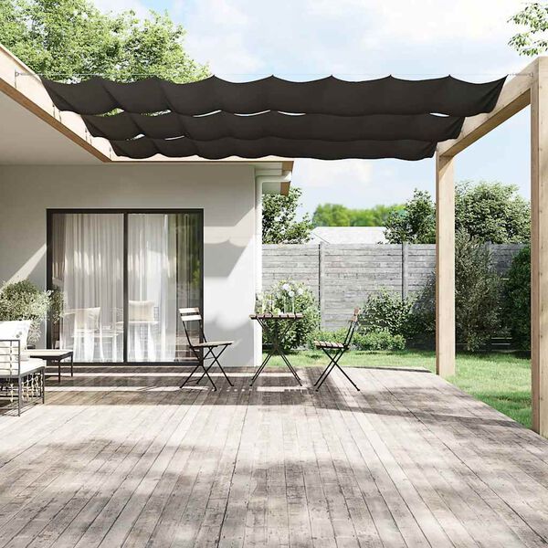 vidaXL Paravento Verticale Antracite 60x1000 cm in Tessuto Oxford