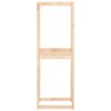 vidaXL Portapneumatici 63x40x180 cm in Legno Massello di Pino