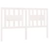 vidaXL Testiera per Letto Bianca 146x4x100cm in Legno Massello di Pino