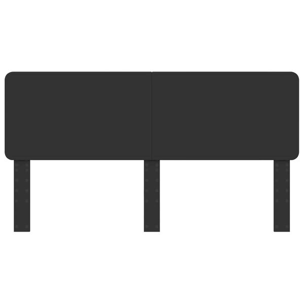 vidaXL Testiera Rovere Nero 200 cm Legno multistrato