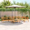 vidaXL Set Divano Pallet da Giardino 5 pz in Legno Massello di Acacia