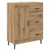 vidaXL Credenza con cassetto Rovere artigianale 69,5 x 34 x 180 cm