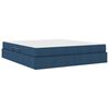 vidaXL Letto con contenitore e materasso Blu 160 x 200 cm Poliestere