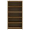 vidaXL Libreria Marrone ambra 80x35x154 cm in Legno Massello di Pino