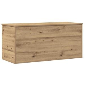 vidaXL Scatola di Stoccaggio rovere artigianale 100 x 42 x 46 cm