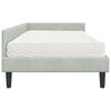 vidaXL Struttura Letto Angolare con Materasso 2 pcs Grigio chiaro