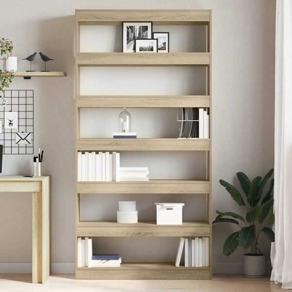 vidaXL Armadio per Libri Rovere Sonoma 100 x 30 x 198 cm