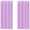vidaXL Tende Blackout con Anelli 2 pz Viola 260 x 140 cm Poliestere