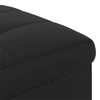 vidaXL Pouf contenitore Nero 40 x 40 x 45 cm Pelle sintetica