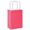 vidaXL Sacchetti di Carta 250 pz con Manici Rosa 15x8x21 cm