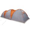 vidaXL Tenda da Campeggio a Cupola 8 Persone Grigio e Arancione