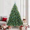 vidaXL Albero di Natale artificiale con 300 LED Verde 210 cm PE e PVC