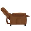 vidaXL Poltrona Reclinabile Marrone in Microfibra