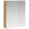 vidaXL Mobiletto per specchio da bagno Rovere Artigianale