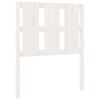 vidaXL Testiera per Letto Bianca 80,5x4x100 cm Legno Massello di Pino