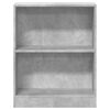 vidaXL Libreria Grigio Cemento 60x24x76 cm in Legno Multistrato