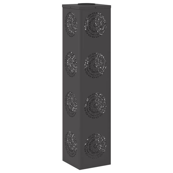 vidaXL Faro LED solare per sentieri 2 pcs Nero