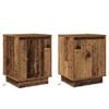 vidaXL Armadio da Notte 2 pcs Legno vecchio 39 x 34,5 x 50 cm