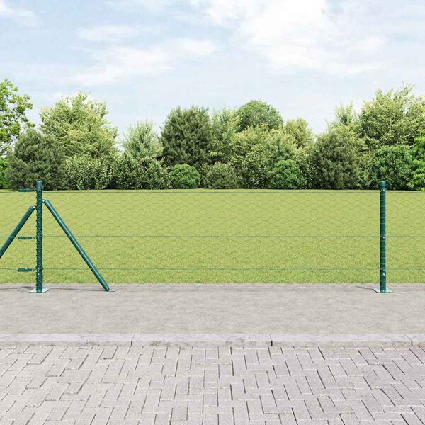 vidaXL Palo della recinzione Verde 10 x 0,6 m (rete 36 mm)