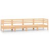 vidaXL Set Divani da Giardino 4 pz in Legno Massello di Pino