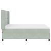 vidaXL Letto con Box Springs LED e Materasso Grigio chiaro