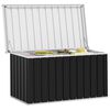 vidaXL Baule da Giardino Antracite 129x67x65 cm