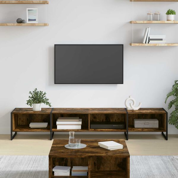 vidaXL Mobile TV Quercia Fumosa 170,5 x 36 x 30,5 cm Legno multistrato