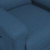 vidaXL Poltrona Alzapersona Massaggiante Blu in Tessuto