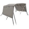vidaXL Bimini di Prua con Pareti Laterali 3 Archi 183x(137-152)x137cm