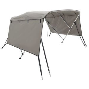 vidaXL Bimini di Prua con Pareti Laterali 3 Archi 183x(137-152)x137cm